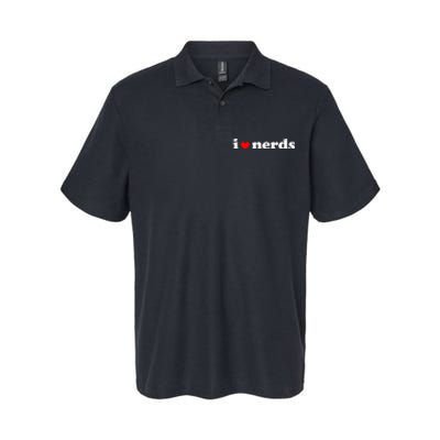 I Love Nerds Softstyle Adult Sport Polo