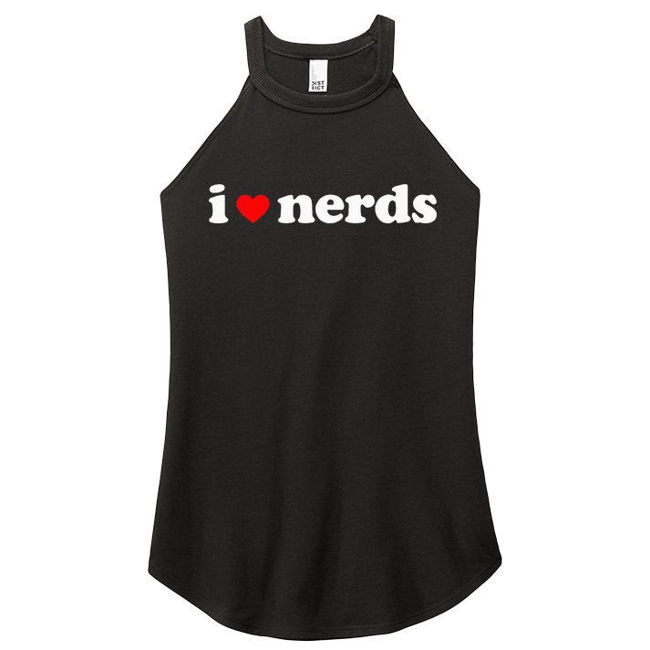 I Love Nerds Women's Perfect Tri Rocker Tank