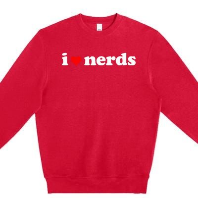 I Love Nerds Premium Crewneck Sweatshirt