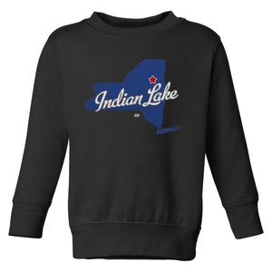 Indian Lake New York Ny Map Toddler Sweatshirt