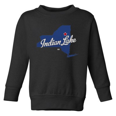 Indian Lake New York Ny Map Toddler Sweatshirt