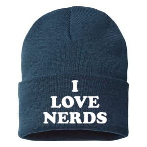 I Love Nerds Sustainable Knit Beanie