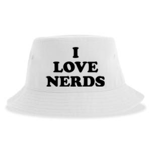 I Love Nerds Sustainable Bucket Hat