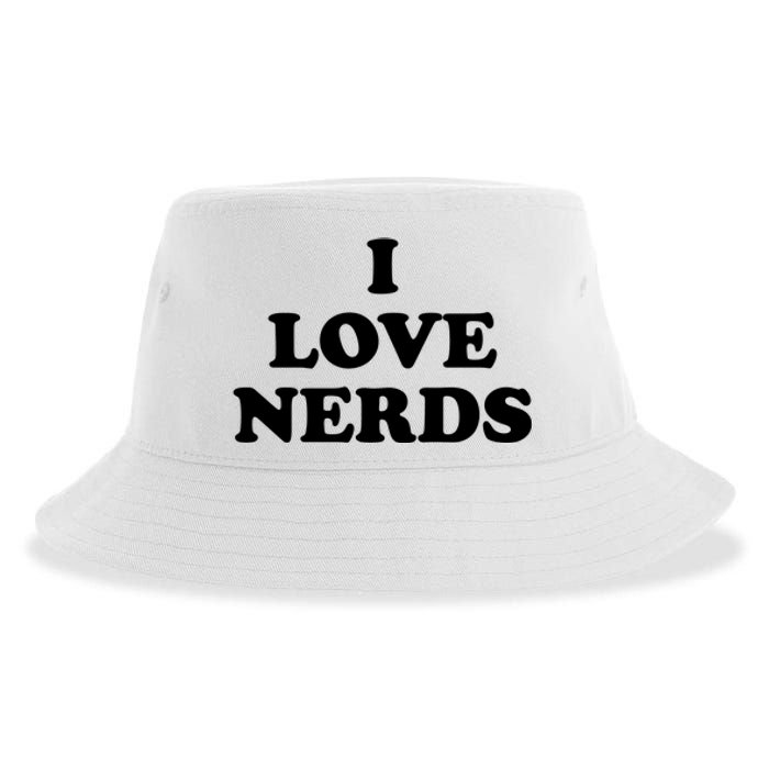 I Love Nerds Sustainable Bucket Hat