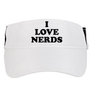 I Love Nerds Adult Drive Performance Visor