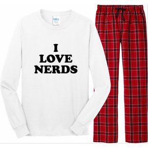 I Love Nerds Long Sleeve Pajama Set