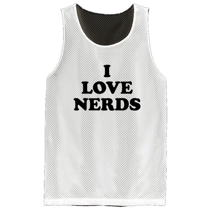 I Love Nerds Mesh Reversible Basketball Jersey Tank