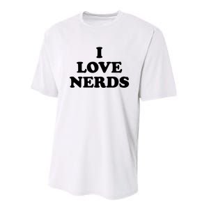 I Love Nerds Performance Sprint T-Shirt