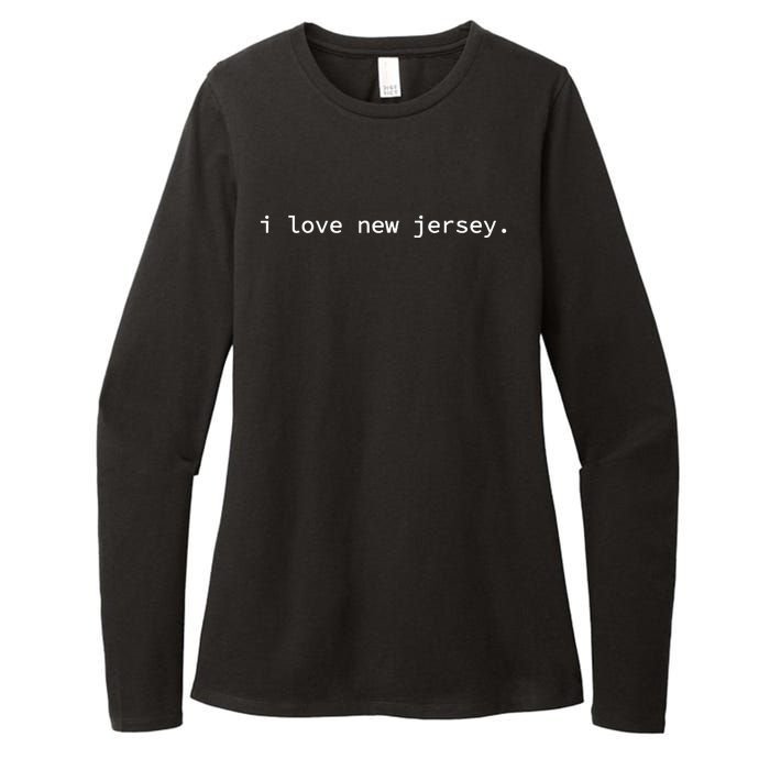 I Love New Jersey Womens CVC Long Sleeve Shirt