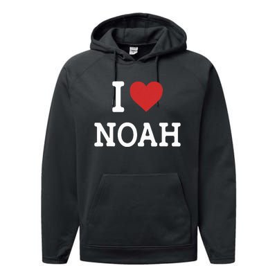 I Love Noah Performance Fleece Hoodie