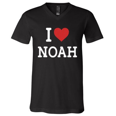 I Love Noah V-Neck T-Shirt