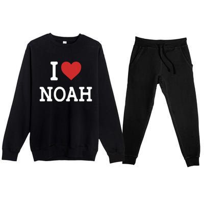 I Love Noah Premium Crewneck Sweatsuit Set