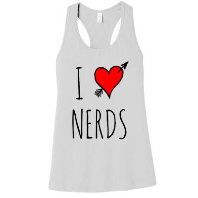 I Love Nerds Women's Racerback Tank