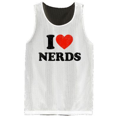 I Love Nerds Outfit Mesh Reversible Basketball Jersey Tank