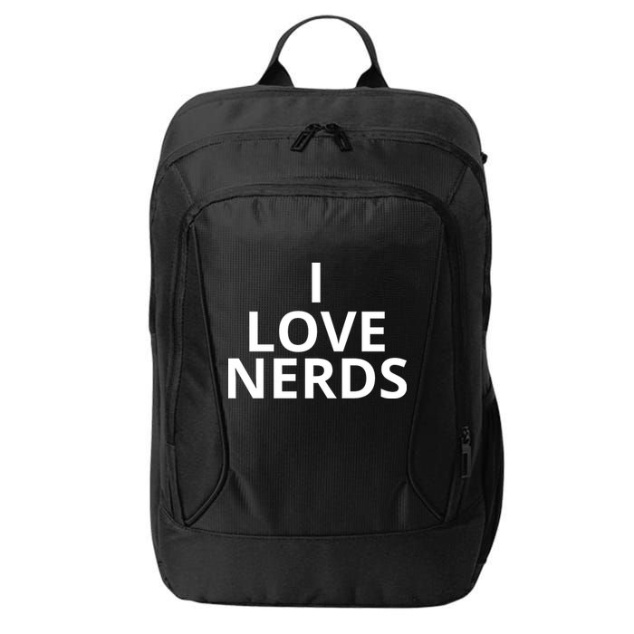 I Love Nerds Funny I Heart Nerds City Backpack