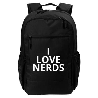 I Love Nerds Funny I Heart Nerds Backpack