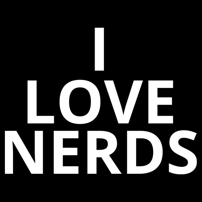 I Love Nerds Funny I Heart Nerds Drawstring Bag