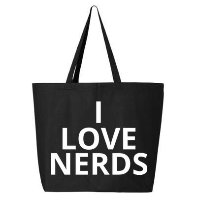 I Love Nerds Funny I Heart Nerds 25L Jumbo Tote