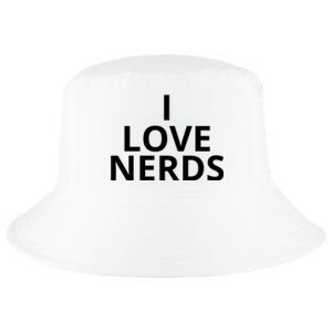 I Love Nerds Funny I Heart Nerds Cool Comfort Performance Bucket Hat