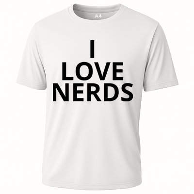 I Love Nerds Funny I Heart Nerds Performance Shirt