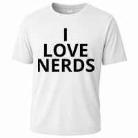 I Love Nerds Funny I Heart Nerds Cooling Performance Crew T-Shirt