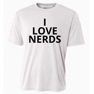 I Love Nerds Funny I Heart Nerds Cooling Performance Crew T-Shirt