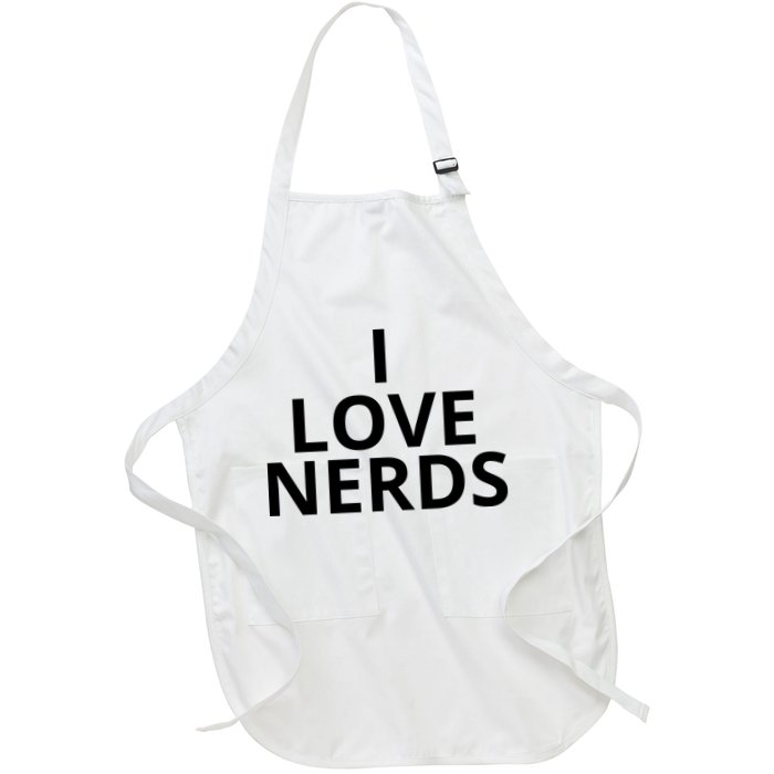 I Love Nerds Funny I Heart Nerds Apron