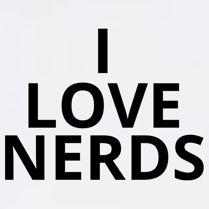 I Love Nerds Funny I Heart Nerds Sustainable Bucket Hat