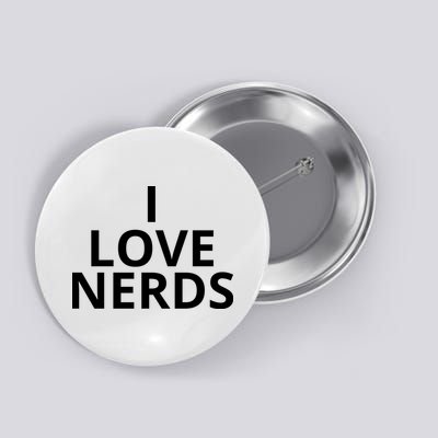 I Love Nerds Funny I Heart Nerds Button