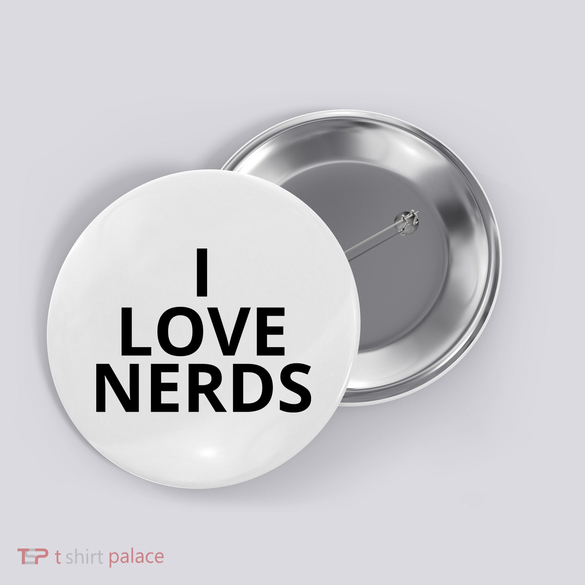 I Love Nerds Funny I Heart Nerds Button