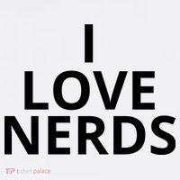 I Love Nerds Funny I Heart Nerds Button