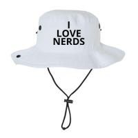 I Love Nerds Funny I Heart Nerds Legacy Cool Fit Booney Bucket Hat