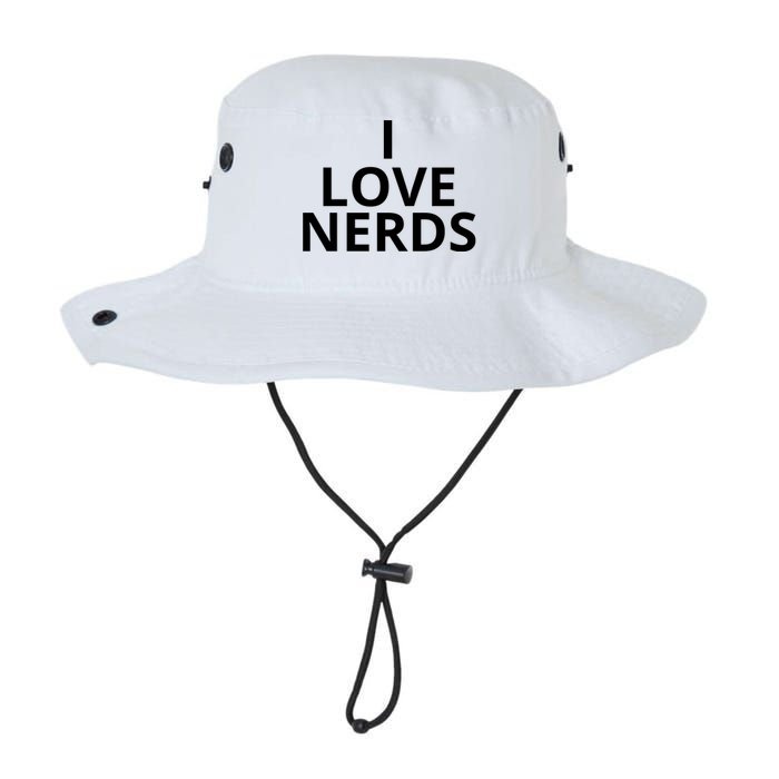 I Love Nerds Funny I Heart Nerds Legacy Cool Fit Booney Bucket Hat