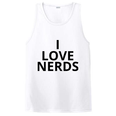 I Love Nerds Funny I Heart Nerds PosiCharge Competitor Tank
