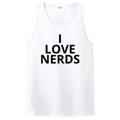 I Love Nerds Funny I Heart Nerds PosiCharge Competitor Tank