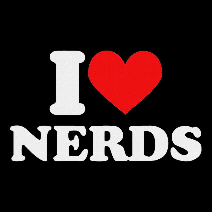 I Love Nerds I Heart Nerds 7-Panel Snapback Hat