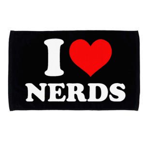 I love nerds I heart nerds Microfiber Hand Towel