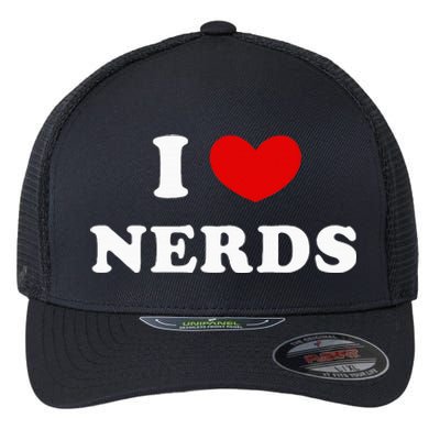 I Love Nerds Flexfit Unipanel Trucker Cap