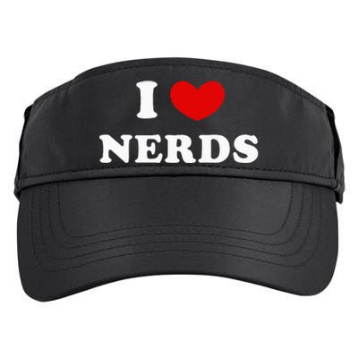 I Love Nerds Adult Drive Performance Visor