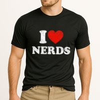 I Love Nerds Outfit Distressed I Heart Nerds Cooling Performance Crew T-Shirt