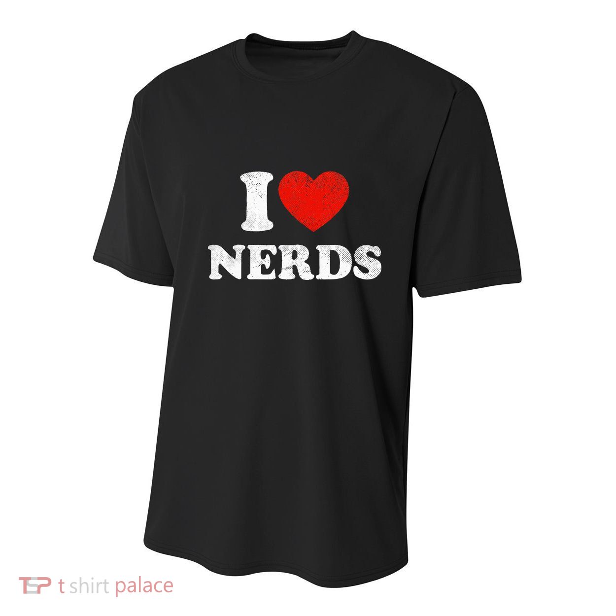 I Love Nerds Outfit Distressed I Heart Nerds Youth Performance Sprint T-Shirt
