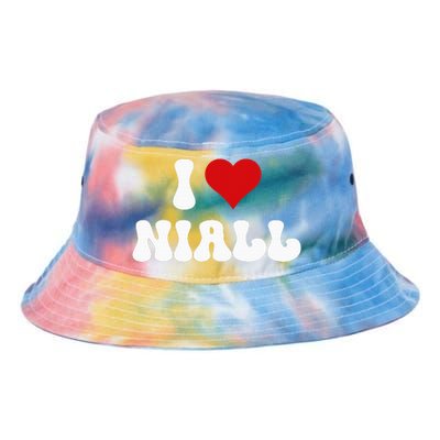 I Love Niall I Heart Niall ValentineS Day Tie Dye Newport Bucket Hat