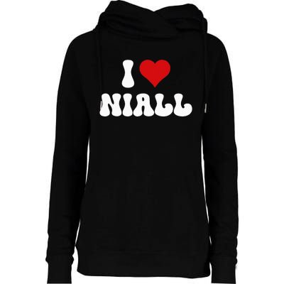 I Love Niall I Heart Niall ValentineS Day Womens Funnel Neck Pullover Hood