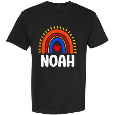 I Love Noah Cute Noah Rainbow Garment-Dyed Heavyweight T-Shirt