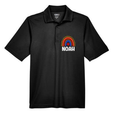 I Love Noah Cute Noah Rainbow Men's Origin Performance Pique Polo