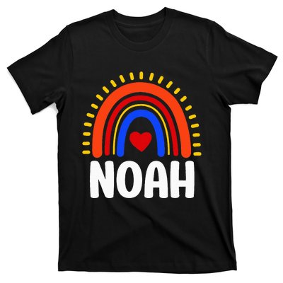 I Love Noah Cute Noah Rainbow T-Shirt