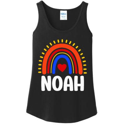 I Love Noah Cute Noah Rainbow Ladies Essential Tank