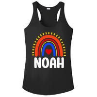 I Love Noah Cute Noah Rainbow Ladies PosiCharge Competitor Racerback Tank