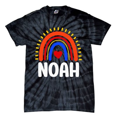 I Love Noah Cute Noah Rainbow Tie-Dye T-Shirt