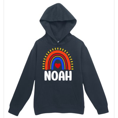 I Love Noah Cute Noah Rainbow Urban Pullover Hoodie